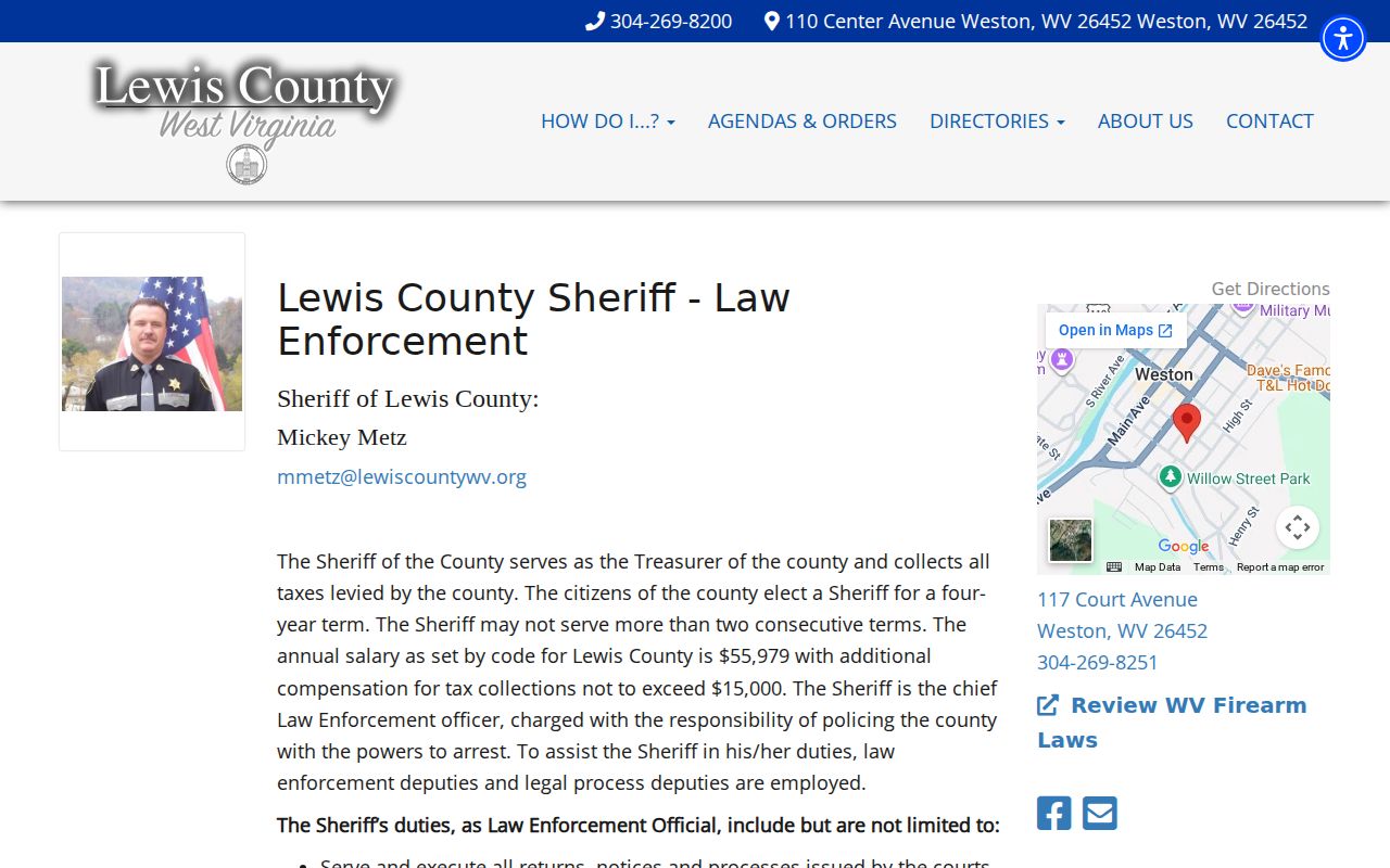 Lewis County Sheriff arrest and prisoner transport information