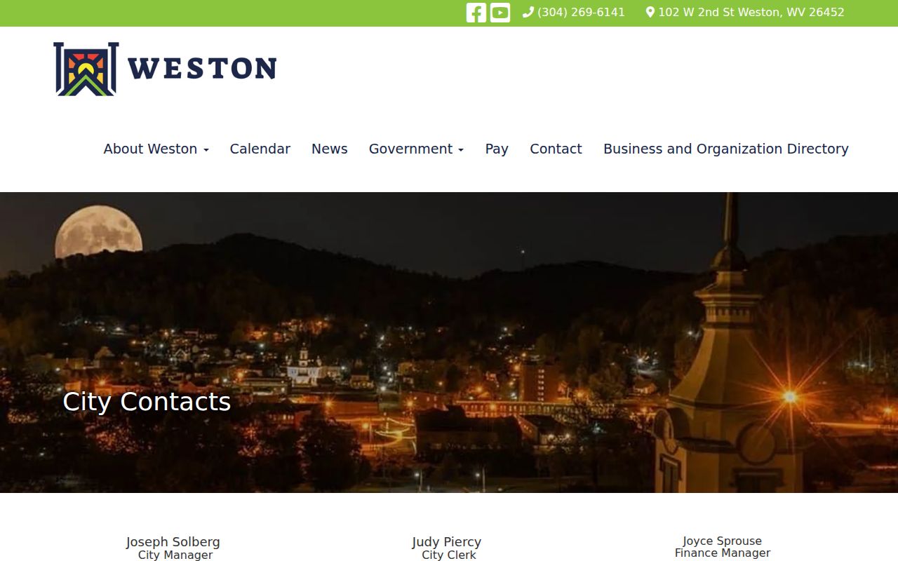 Weston criminal records contact information for the police department